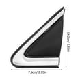 thumbnail image 2 of OUNONA Panel Decorativo Triangular Para Pilar De En ABS Negro Moderno, 2 of 7