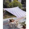 thumbnail image 3 of Sun Shade Sail 8x10Ft Fish Scale Texture Rhombus Gradient Pattern Uv Block Sunshade Canopy Outdoor Shade Cover Rectangle Shade Cloth For Patio Garden Yard Deck Pergola, 3 of 6