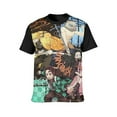 thumbnail image 3 of Demon Slayer Shirts Men's Short Sleeve Printed T-Shirt Graphic Comfortable Tee Tops Summer Blouse XL, 3 of 5