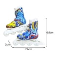 thumbnail image 4 of Novedad Patines de hielo para s, juguetes de aprendizaje Piezas de mini rampa Actividades de juegos con s Entretenimiento Deportes para niñas y niños Niños Adultos Adolescentes Azul, 4 of 7
