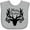 AC-Heather Grey, variant on Inktastic Merry Christmas Reindeer Antlers with Ornaments Boys or Girls Baby Bib