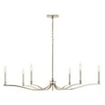 thumbnail image 2 of 52696PN Kichler Lighting Malene - 6 Light Chandelier-22.25 Inches Tall and 42 Inches Wide-Polished Nickel Finish, 2 of 7