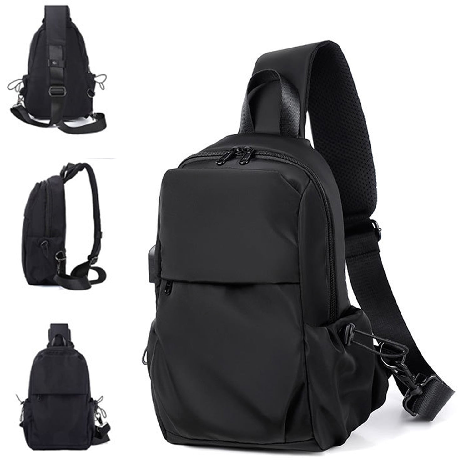 Men's Single Shoulder Bag Messenger Bag Usb Charging Bag