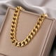 thumbnail image 3 of Collar de cadena de acero de titanio estilo hip hop para hombre, cadena de estilo hip hop cubana a la moda para hombre, accesorios que combinan con todo para chicas y parejas, 3 of 5