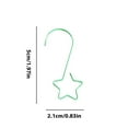 thumbnail image 3 of Christmas Decoration Hooks, 20pcs Star Shaped Metal Hanging Hooks for Christmas Tree Ornaments Holiday Accessories, Multi Functional Pendant Hangers for Balls Stockings and Home Decoration, 3 of 5