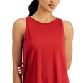 thumbnail image 2 of ID Ideology Women's Essentials Sweat Set Tank Top Red Size X-Small, 2 of 3