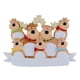 thumbnail image 1 of Teissuly Personalized Deer Family Christmas Tree Ornament 2023 - Cute Santa Deer Winter Gift Year Durable Family Xmas Decorating Set Creative Gift Teissuly WER202310234099, 1 of 1