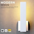 thumbnail image 2 of LEEKI - Modern Outdoor Light Fixture - L-Shaped Exterior Light Fixture - 14W 3000K - Anti Rust (White, 14.5 Inch), 2 of 8