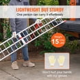 thumbnail image 4 of 750lbs Heavy-Duty Folding Motorcycle Ramp 89"Lx12"W - Loading Ramps for Pickup Truck Bed, Trailer, UTV, Dirt Bike, Lawn Mower, Snowblower w/Load Straps, 1-Pc, 4 of 7