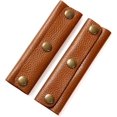 thumbnail image 1 of 2 piezas de envolturas de cuero para asas de equipaje Protectores de agarre para asas de bolso, 1 of 5