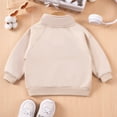 thumbnail image 6 of RMGVDSD Baby Boys Girls Half Zip Sweatshirt Toddler Fall Winter Hoodies Long Sleeve Quarter Zip Pullover Sweatshirts Solid Color Casual Tops 5-6 Years, 6 of 9