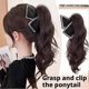thumbnail image 3 of Bow Tie Grab Clip Ponytail Wig Women's Synthetic Wave Curly Ponytail, 3 of 4