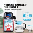 thumbnail image 2 of KFFKFF Water Distillation Unit, 4L Capacity for Home Use, 750W Power for Pure Water Filtration, Stainless Steel Inside, Countertop Design for Fresh Water Production, Red, 2 of 9