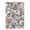 Gold, variant on Japanese Floral Print 12.5x9in Clipboard, Durable Acrylic with Metal Clip and Wall Hook for Office or Classroom