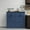 Navy Blue, variant on Jopath Farmhouse Double Tilt Out Trash Cabinet for 20 Gallon Trash Cans, Free Standing Recycling Cabinet with Hideaway Drawer, Laundry Sorter Cabinet for Living room Bathroom Kitchen White