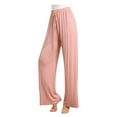 thumbnail image 1 of Yoga Pants for Women High Waisted Elastic Drawstring Comfy Loose Fit Lounge Pants Pajama Slacks Trousers, 1 of 5