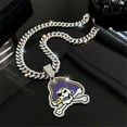 thumbnail image 3 of Men Women Hip Hop New Cartoon Skull Pirate Pendant Necklace 15mm Crystal Cuban Chain HipHop Iced Out Bling Necklaces Fashion Charm Jewelry, 3 of 6
