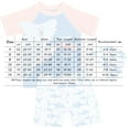 thumbnail image 2 of Akiihool Little Boys Swim Trunks with Shirt Boys Two Piece Rash Guard Swimsuits Set with Swim Trunk Kids Long Sleeve Bathing Suit Swimwear Set (Blue,2-3 Years), 2 of 2