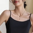 thumbnail image 3 of ManxiVoo Flowey Summer Satin Blend Loose Fit Camisole for Women Layering Under Suits Breathable Bottoming Top Ice Silk Texture XXL Size Black, 3 of 7
