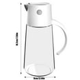 thumbnail image 3 of Large Olive Oil Dispenser Bottle Kitchen Cooking Oil Dispenser, Auto Flip Soy Sauce Container, Leakproof Vinegar Glass Cruet, Ideal For Olive Canola Cooking (White), 3 of 9