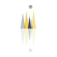 thumbnail image 2 of Urban Epiphany 23x32 White Modern Wood Framed Museum Art Print Titled - Scandinavian Mountains 3, 2 of 4