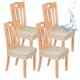 thumbnail image 1 of Uxcell 4-Pack Fundas Impermeables para Sillas de Comedor, Fundas de Asiento de Jacquard Elástico Removibles y Lavables para Sillas, Protector de Cojines para Cocina/Hogar/Banquete [Gris], 1 of 1
