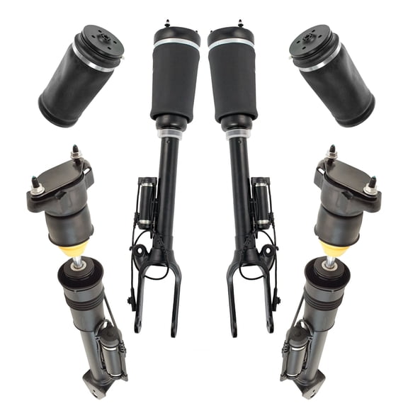 TRQ Front Rear Air Shock Strut Kit Set 6pc for Mercedes GL ML W164 X164 ADS New PAA80060 Fits select: 2005-2011 MERCEDES-BENZ ML, 2007-2012 MERCEDES-BENZ GL