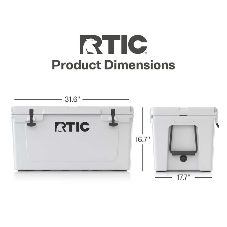 RTIC 65 QT Ultra-Tough Large Camping Ice Chest Cooler, Hard-Sided