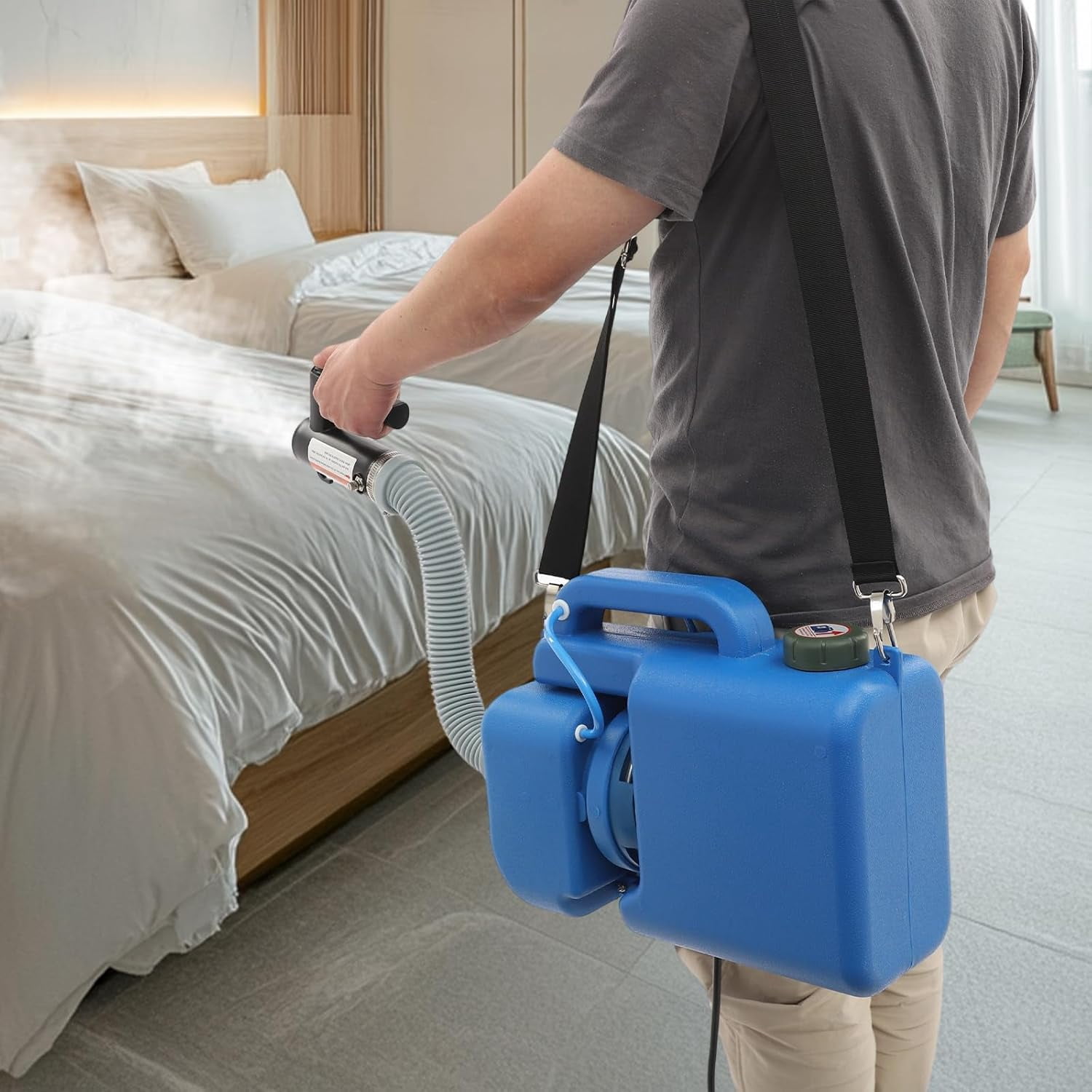 1200W 8L/2Gal Electric Ulv Fogger Machine, 1200w 20 to 33ft Spray Range Portable Handheld Sprayer, Electric Atomizer Sprayer for Indoor and Outdoor