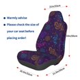 thumbnail image 3 of Wukai Colorful Snake Full Set Car Seat Covers with Soft Padding Universal Auto Front Seats Protector and Cushion Mat, 3 of 5