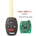thumbnail image 1 of Remote Car Key N5f-s0087-a 433mhz Id46 Chip For Honda Civic 2006 2007+ Keys Fob Control 72147-snb-t010-m2, 1 of 1