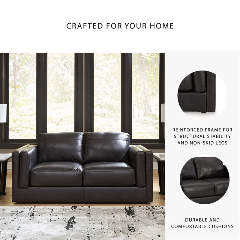 Signature Design by Ashley Amiata Onyx Loveseat