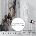 thumbnail image 4 of Black and Gold Marble Bathroom Shower Curtains Set,Luxury Abstract Fluid Art Ink Waterproof Fabric Bath Curtain Sets with 12Hooks 72X72In,Waterproof Fabric, 4 of 6