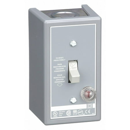 Nema Manual Starter - Square D Toggle Manual Motor Starter, Enclosure NEMA Rating 1, 16 Amps AC