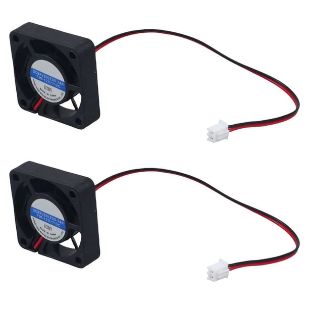 2piezas Ventilador de Refrigeracion 40mm x 40mm x 10mm 4010 9 Paletas Sin Escobillas CC 12V
