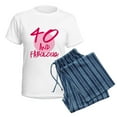 thumbnail image 5 of CafePress - 40 And Fabulous Women's Light Pajamas - Women's Short Sleeve Print T-Shirt and Pants Light Cotton Pajama Set, 5 of 7