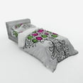 thumbnail image 2 of Ambesonne Colorful Bedding Set 3 Pcs, Pink and Green Spring Time, Twin, Black Green Pink, 2 of 2