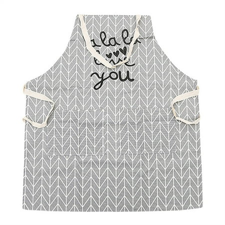 

Kitchen Restaurant Apron Dress Unisex Dining Barbecue Pocket Bib