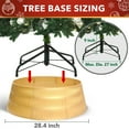 thumbnail image 4 of Stephan Roberts 28 in Christmas Tree Collar, Christmas Tree Cover for Holiday Decor, Metallic Gold, 4 of 9