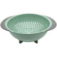 thumbnail image 2 of NUOKO 2Pack Round Plastic Colander, Large Capacity Kitchen Drain Strainer Basket with Anti-Slip Feet for Fruits, Vegetables and Food Washing, 2 of 9