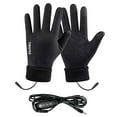 thumbnail image 1 of Usb Heated Gloves - Temperature Control Winter Gloves, Usb Powered Hand Warmers, Touchscreen Compatible, Soft Fleece Lining, Black, JKODE, 1 of 9