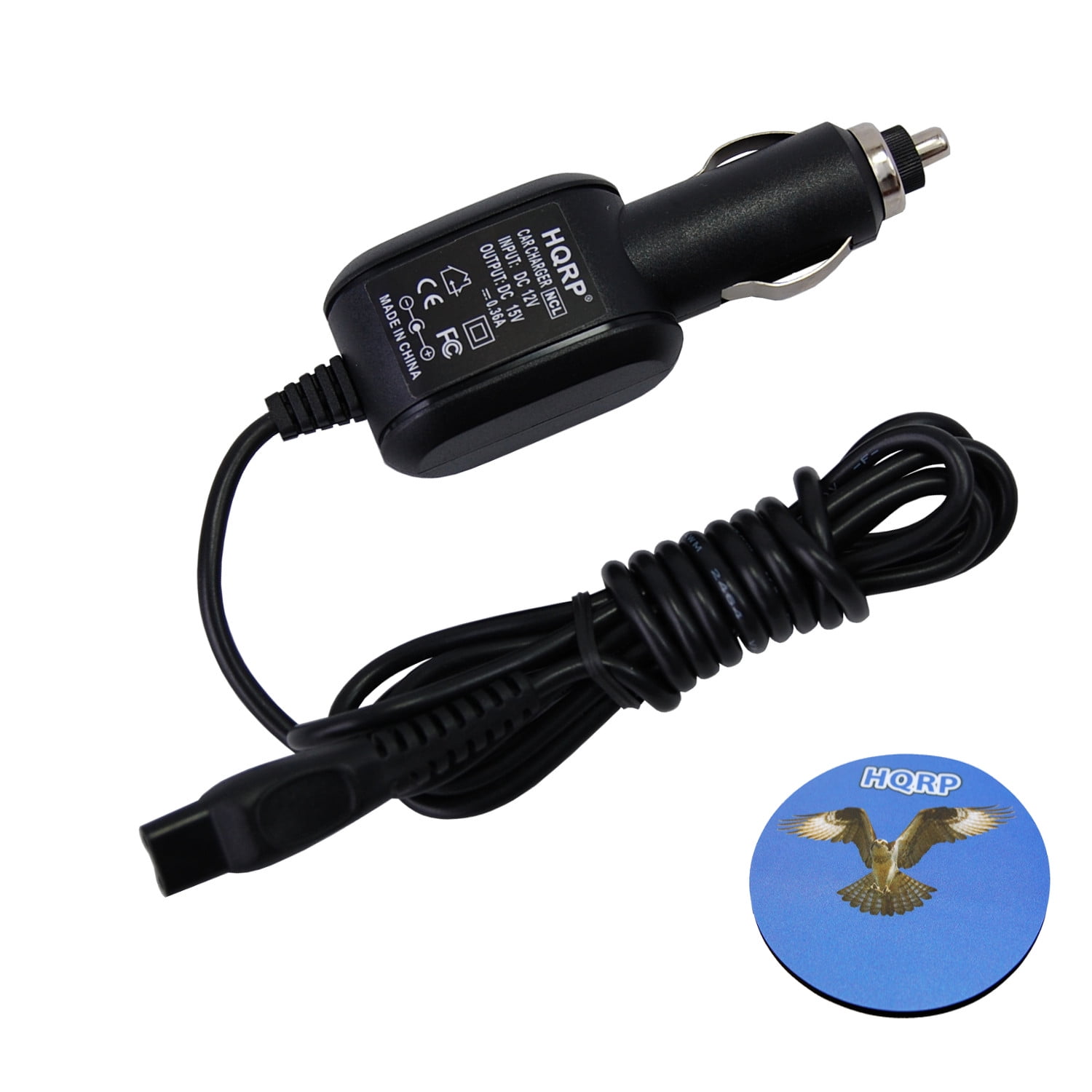 HQRP Car Charger DC Adapter Power Cord for Philips Norelco RQ1160, RQ1160CC, RQ1150, HQ560