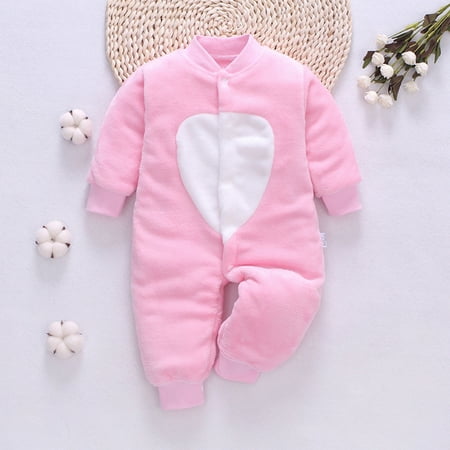

Hunpta Infant Baby Playsuit Jumpsuit Romper Boy Fleece Girl Warm Clothes Thick Girls Outfits&Set
