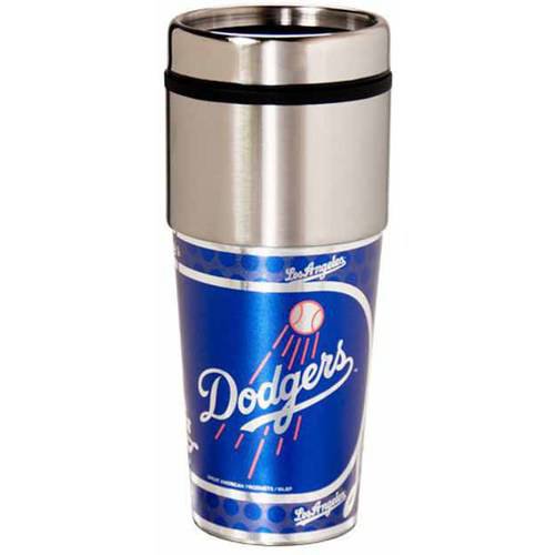 Mlb Los Angeles Dodgers 16 Oz Metallic Coffee Travel Mug Walmart Com Walmart Com