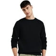 thumbnail image 5 of Gildan Heavy Blend Crewneck Sweatshirt for Men and Women, Casual Fleece Sweater, Long Sleeve Pullover, Black, L, 5 of 6