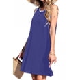 thumbnail image 4 of Fantaslook Color Block Dresses for Women Summer Casual Beach Sundress Sleeveless Tank Trendy Mini Dresses, 4 of 8