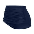 thumbnail image 5 of Savings Clearance 2025! asdoklhq Plus Size Swimsuit Clearance Under $10,Women's High Waisted Swim Bottom Ruched Bikini Tankini Swimsuit Briefs, 5 of 6