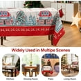 thumbnail image 6 of Christmas Tablecloth 60x120 Inch for Rectangle Tables Christmas Decor for Table, Washable Water Resistant Maple Leaf Xmas Table Cloth Cover, Reversible Use Chrismtas Party Decorations for Kitchen Home, 6 of 6