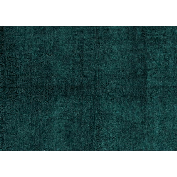 Ahgly Company Indoor Rectangle Abstract Turquoise Blue Modern Area Rugs, 8' x 12'