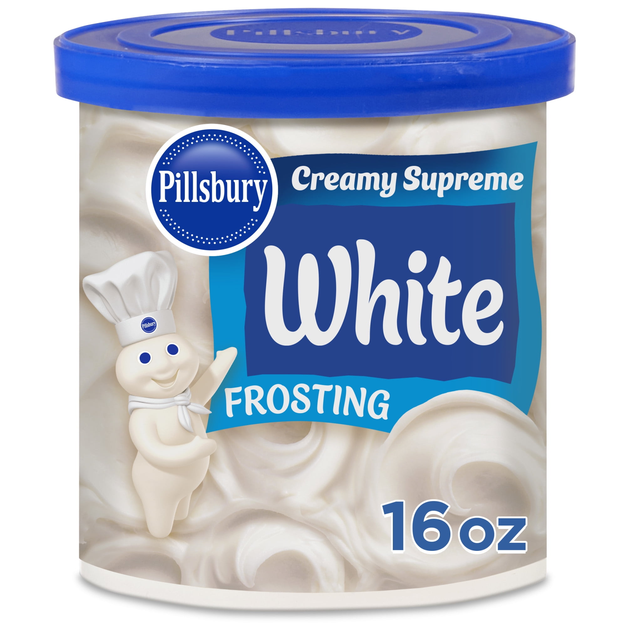(8 pack) Pillsbury Creamy Supreme White Frosting, 16 oz Tub